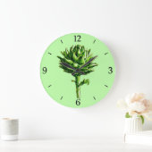  botanische illustratie, Artichoke Grote Klok (Huis)