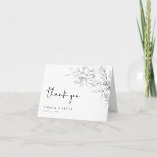 Botanische Illustratie Bedankt Vouwkaart
