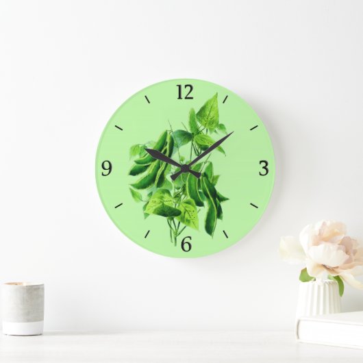  botanische illustratie, bonenwijn grote klok (Huis)