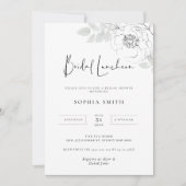 Botanische illustratie Bridal Luncheon Uitnodiging (Voorkant)