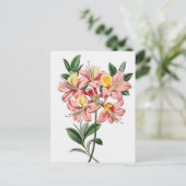  botanische illustratie briefkaart (Staand voorkant)