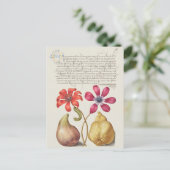botanische illustratie briefkaart (Staand voorkant)