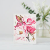  botanische illustratie briefkaart (Staand voorkant)