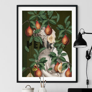 Botanische illustratie Collage Venus Poster