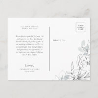 Botanische illustratie Dank u briefkaart