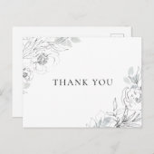 Botanische illustratie Dank u briefkaart (Voorkant / Achterkant)