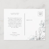 Botanische illustratie Dank u briefkaart (Achterkant)