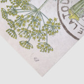 Botanische illustratie Dill French Postmark Craft Tissuepapier (Detail)