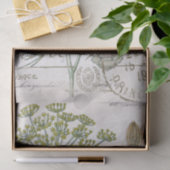 Botanische illustratie Dill French Postmark Craft Tissuepapier (Geschenk)