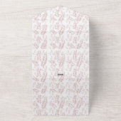  Botanische Illustratie – Elegante Bloemkunst All In One Uitnodiging (Buitenkant)