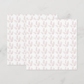  Botanische Illustratie – Elegante Bloemkunst Bedankkaart (Voorkant / Achterkant)