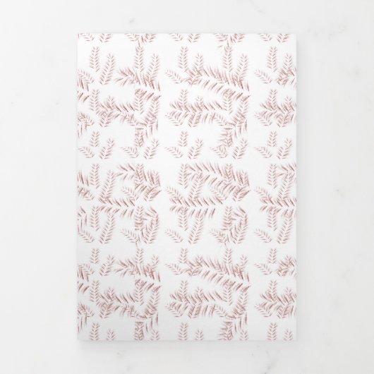  Botanische Illustratie – Elegante Bloemkunst Drieluik Kaart (Cover)