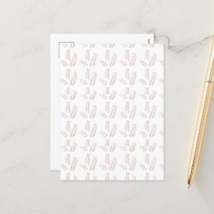  Botanische Illustratie – Elegante Bloemkunst Feestdagenkaart