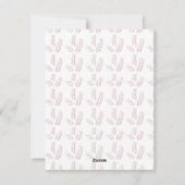  Botanische Illustratie – Elegante Bloemkunst Feestdagenkaart (Achterkant)