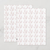  Botanische Illustratie – Elegante Bloemkunst Feestdagenkaart (Voorkant / Achterkant)