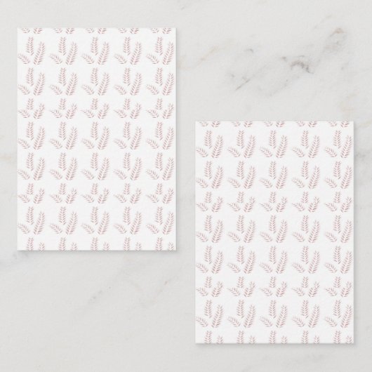  Botanische Illustratie – Elegante Bloemkunst Notitiekaartje (Voorkant / Achterkant)