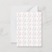  Botanische Illustratie – Elegante Bloemkunst Notitiekaartje (Achterkant)