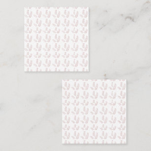  Botanische Illustratie – Elegante Bloemkunst Vierkante Visitekaartje