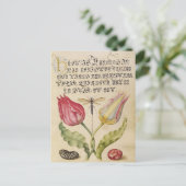  botanische illustratie feestdagenkaart (Staand voorkant)