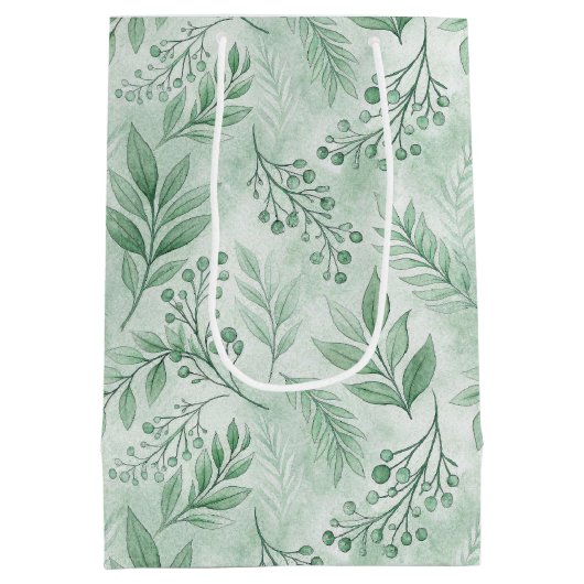 Botanische illustratie Gift Bag Medium Cadeauzakje (Achterkant)