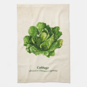  botanische illustratie, kool theedoek (Verticaal)