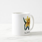Botanische Illustratie Mok - Gele Narcis (Voorkant rechts)