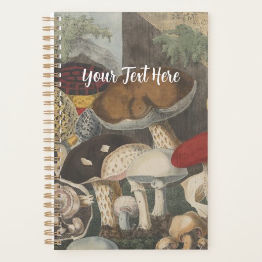  Botanische Illustratie Musrooms Planner (Voorkant)