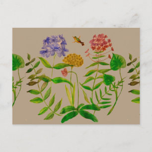 Botanische illustratie op Briefkaart