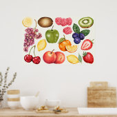 Botanische illustratie poster (Keuken)