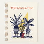 Botanische Illustratie pottenbakken huis planten Planner (Voorkant)