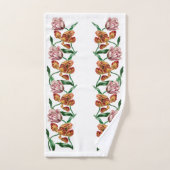 Botanische illustratie  Tulp Bad Handdoek (Handdoek)