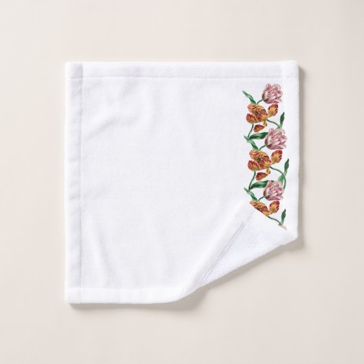 Botanische illustratie  Tulp Bad Handdoek (Wasdoekje)