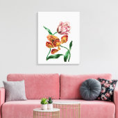 Botanische illustratie  Tulp Canvas Afdruk (Insitu (Woonkamer))