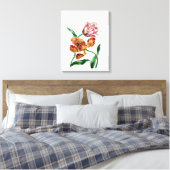 Botanische illustratie  Tulp Canvas Afdruk (Insitu (Slaapkamer))