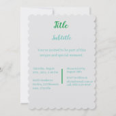 Botanische illustratie Tulp Kaart (Achterkant)