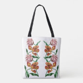 Botanische illustratie Tulp Tote Bag (Achterkant)