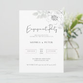 Botanische illustratie Uitnodiging van de Partij v (Staand voorkant)