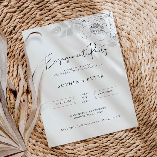 Botanische illustratie Uitnodiging van de Partij v