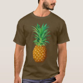 Botanische illustratie van een rijpe ananas t-shirt (Voorkant)
