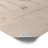 , botanische illustratie van harde vruchten poster (Hoek)