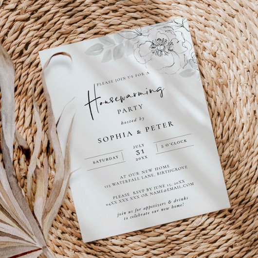 Botanische illustratie van het Warming House Kaart