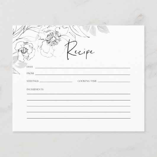 Botanische illustratie Vrijgezellenfeest Recipe Ca (Voorkant)