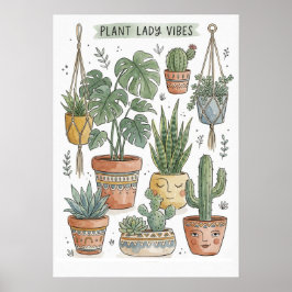 Botanische illustratie wanddecoratie, Cadeau voor  Poster