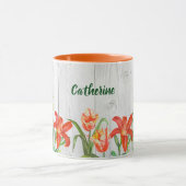 Botanische illustratie waterverf Spring Flowers Mok (Midden)