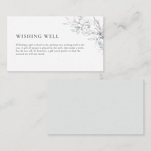 Botanische illustratie - Wishing Well Enclosure Ca Informatiekaartje (Voorkant / Achterkant)