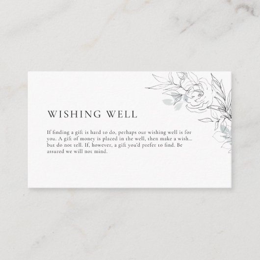 Botanische illustratie - Wishing Well Enclosure Ca Informatiekaartje (Voorkant)