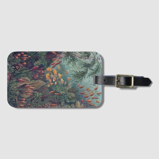 botanische illustraties bagagelabel (Voorkant (horizontaal))