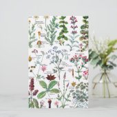 Botanische illustraties briefpapier (Staand voorkant)
