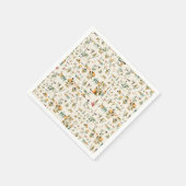 Botanische  illustraties Collage Servet (Hoek)