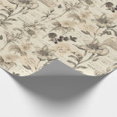  botanische illustraties en met de schrijfmachine cadeaupapier (Hoek)